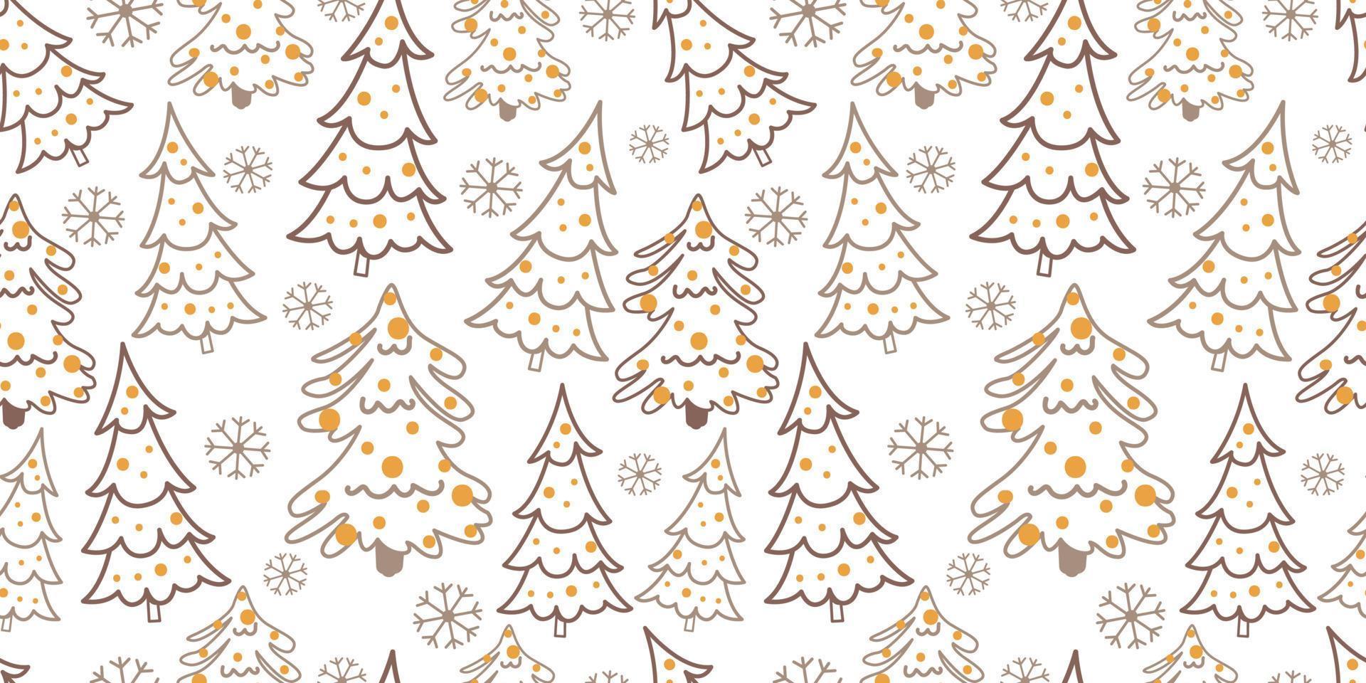 Winter and Christmas Themed Seamless Pattern vector