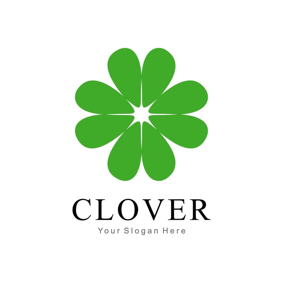green clover vector logo