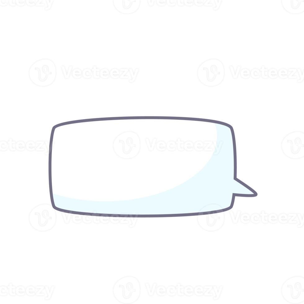 hand drawn speech bubble for chatting cartoon characters png