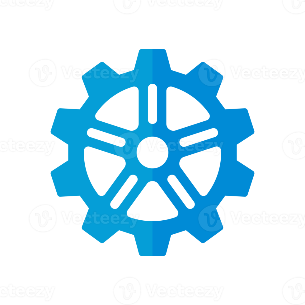 Gear wheel icon. Machine gear for setting Ideas to drive business forward through innovation. png