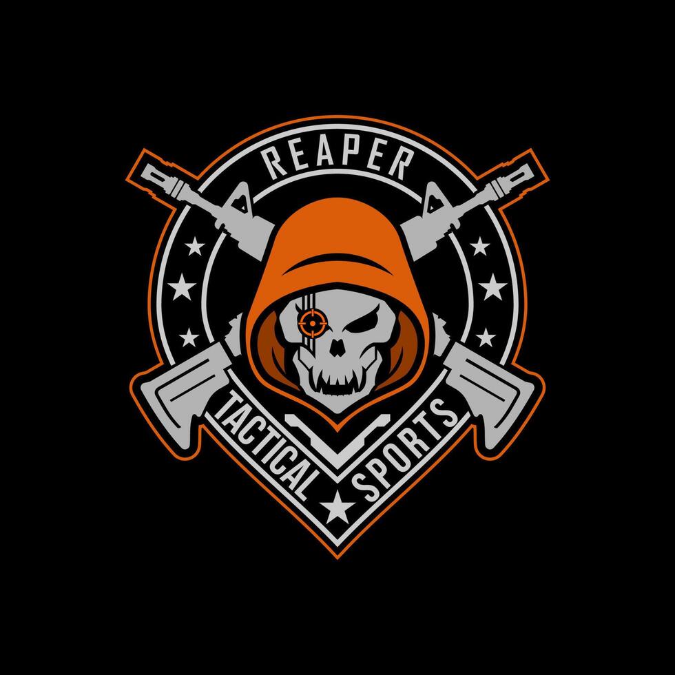 Reaper tactical team logo vector