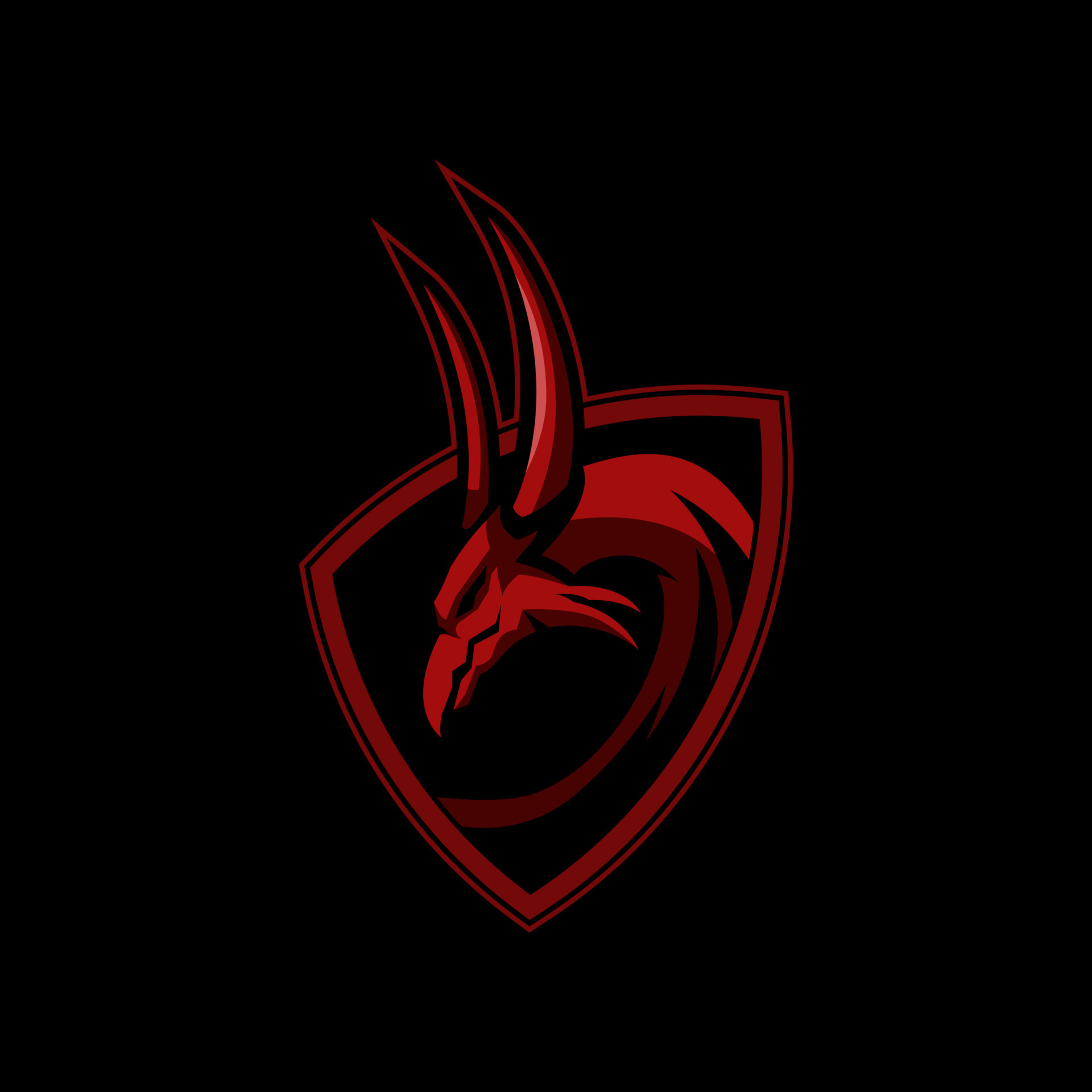 Dragon red gaming logo design template 14536306 Vector Art at Vecteezy