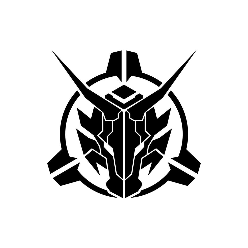 Dragon Head in scope military tactical logo 14536345 Vector Art at Vecteezy