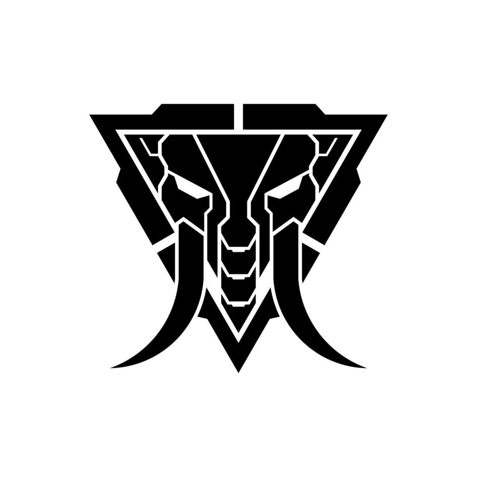 Elephantl Tactical  military badge  logo design Template vector