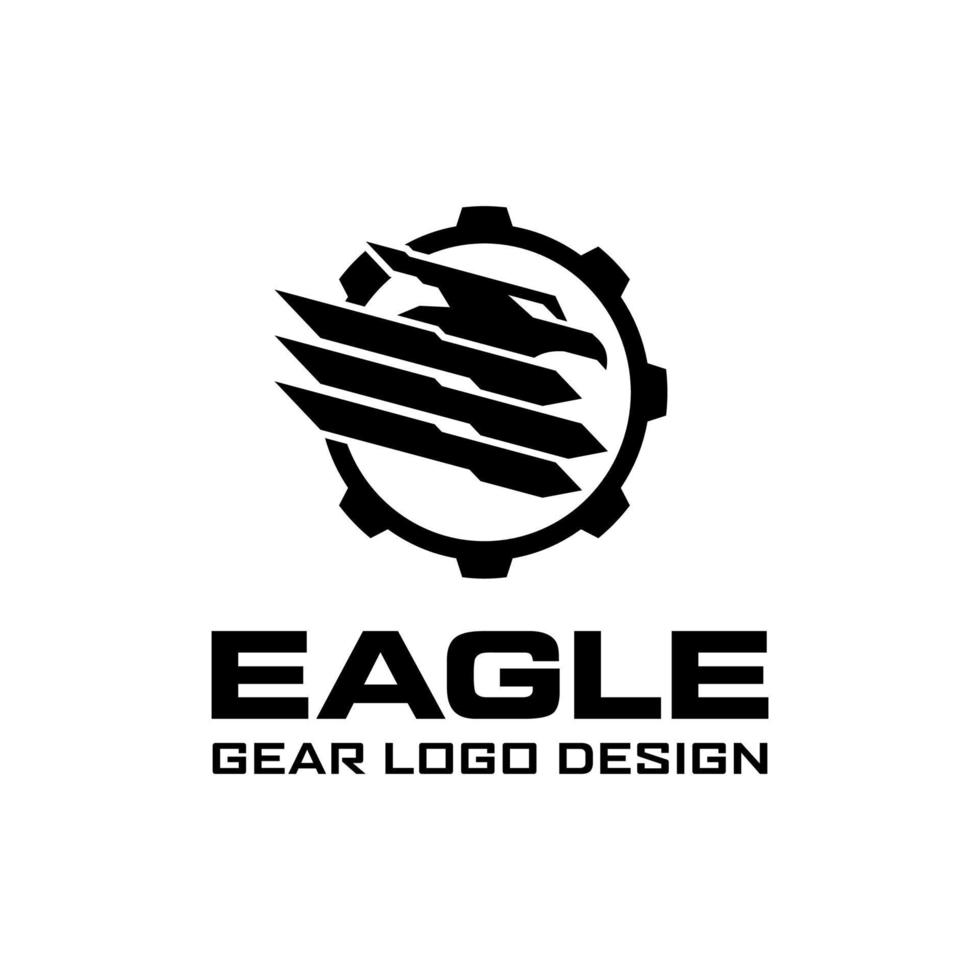 plantilla de diseño de logotipo militar de equipo de cabeza de águila vector