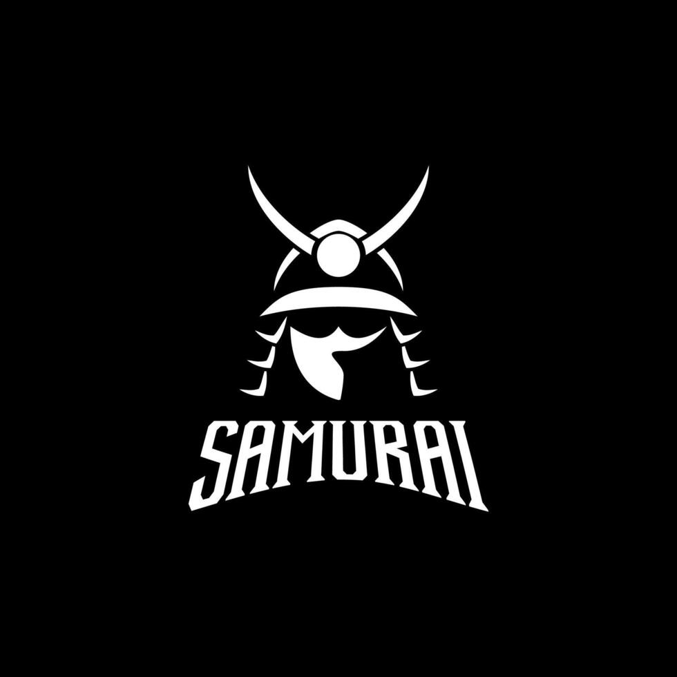 samurái ronin ninja logo vector