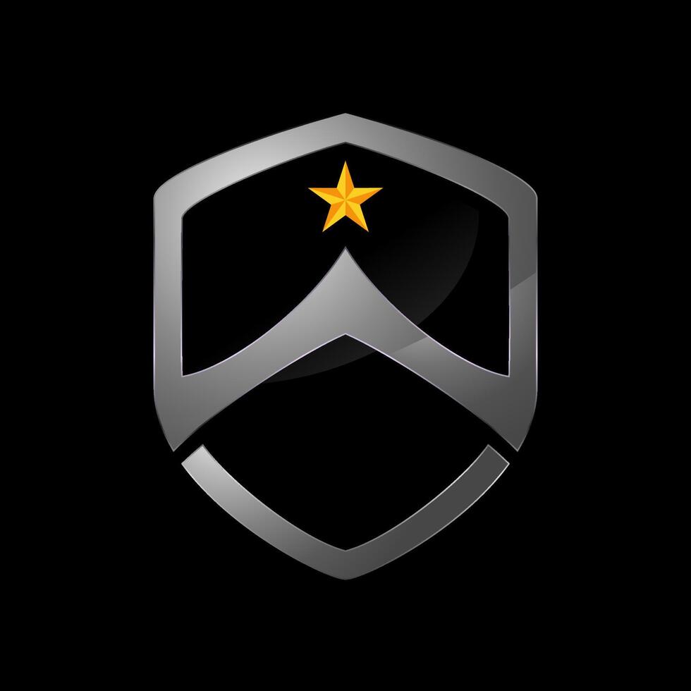 Shield tactical logo vector illustration