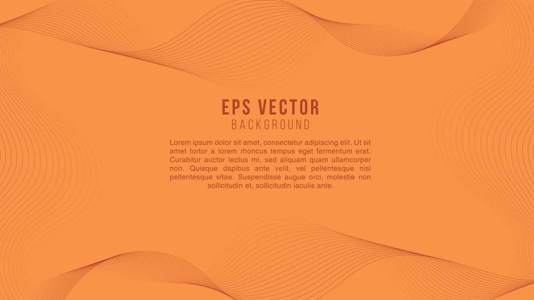 naranja línea arte fondo abstracto eps vector