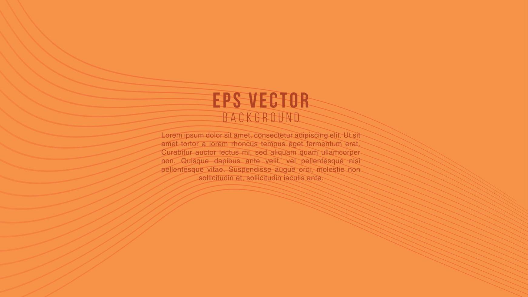 Orange Line Art Background Abstract EPS Vector
