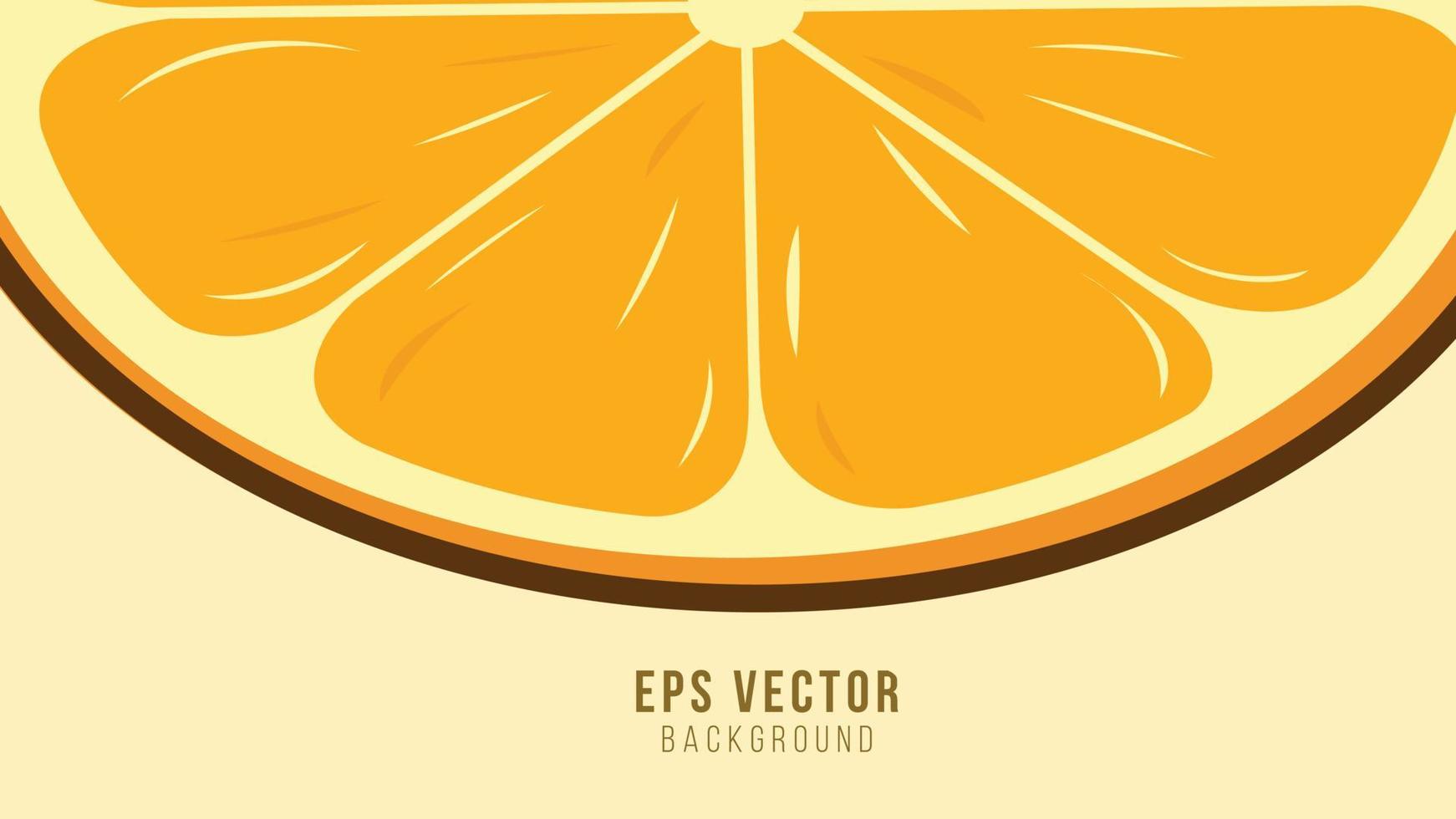 Orange Fruit Shape Background Abstract EPS Vector