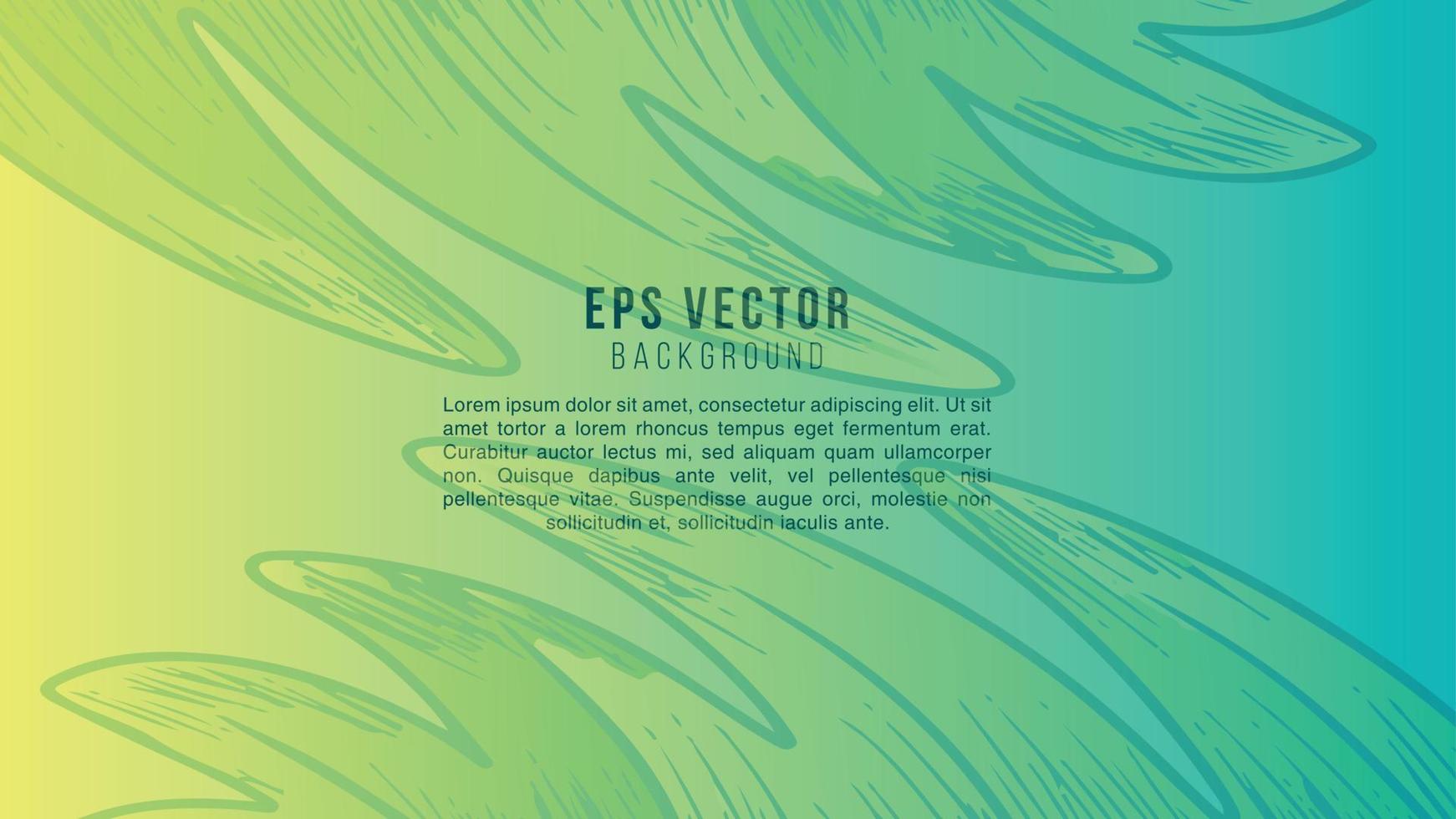 Green Yellow Gradient Leaves Shape Background Abstract EPS Vector