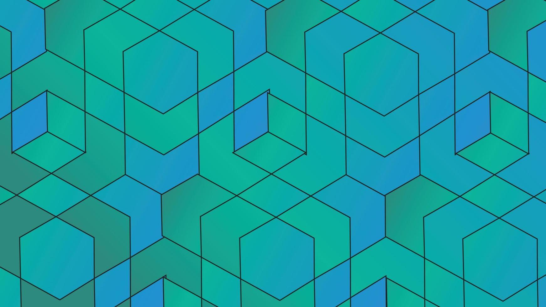 Green Gradient Line shape Background Abstract EPS Vector
