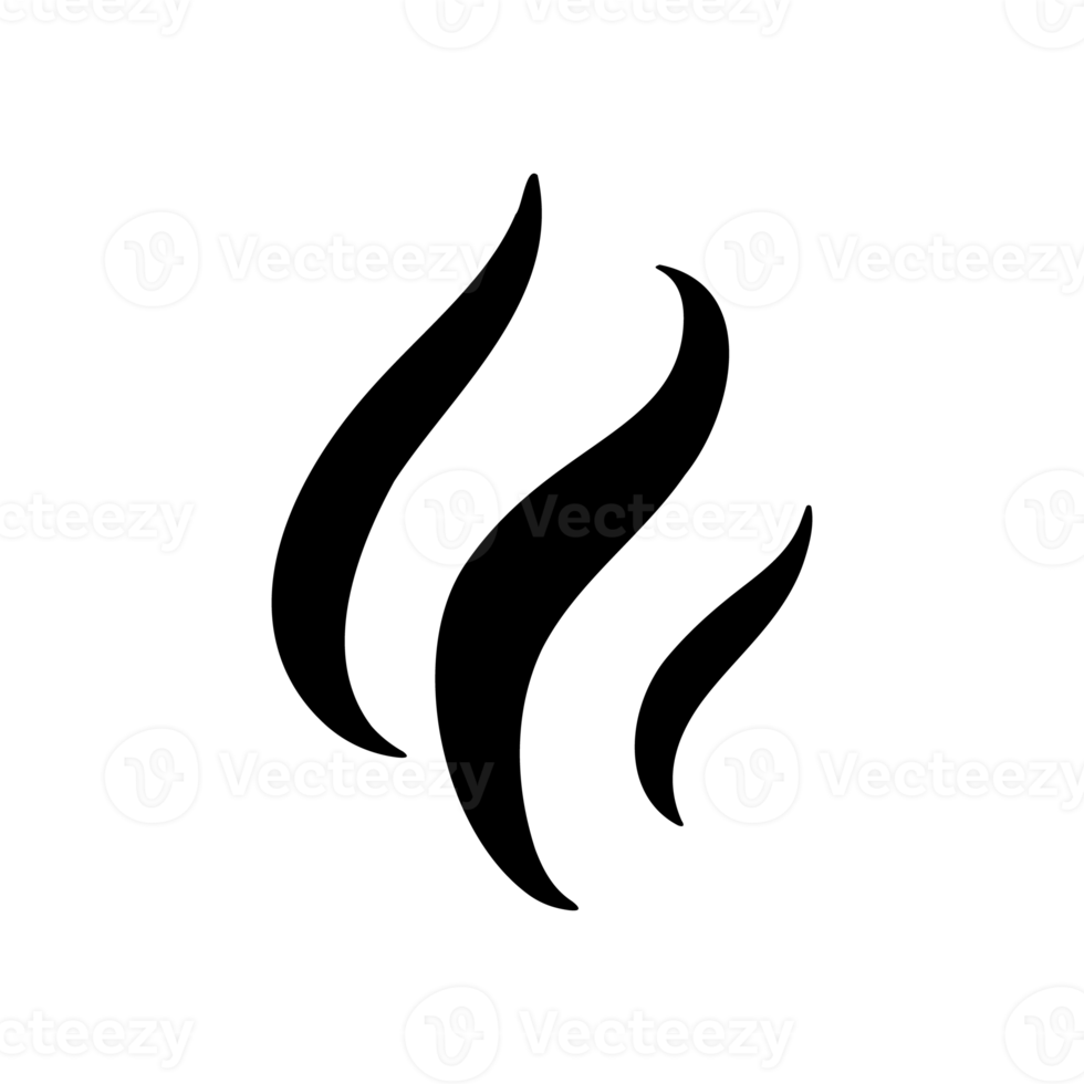 Smoke lines. Hot vapors that evaporate from food and beverages. png