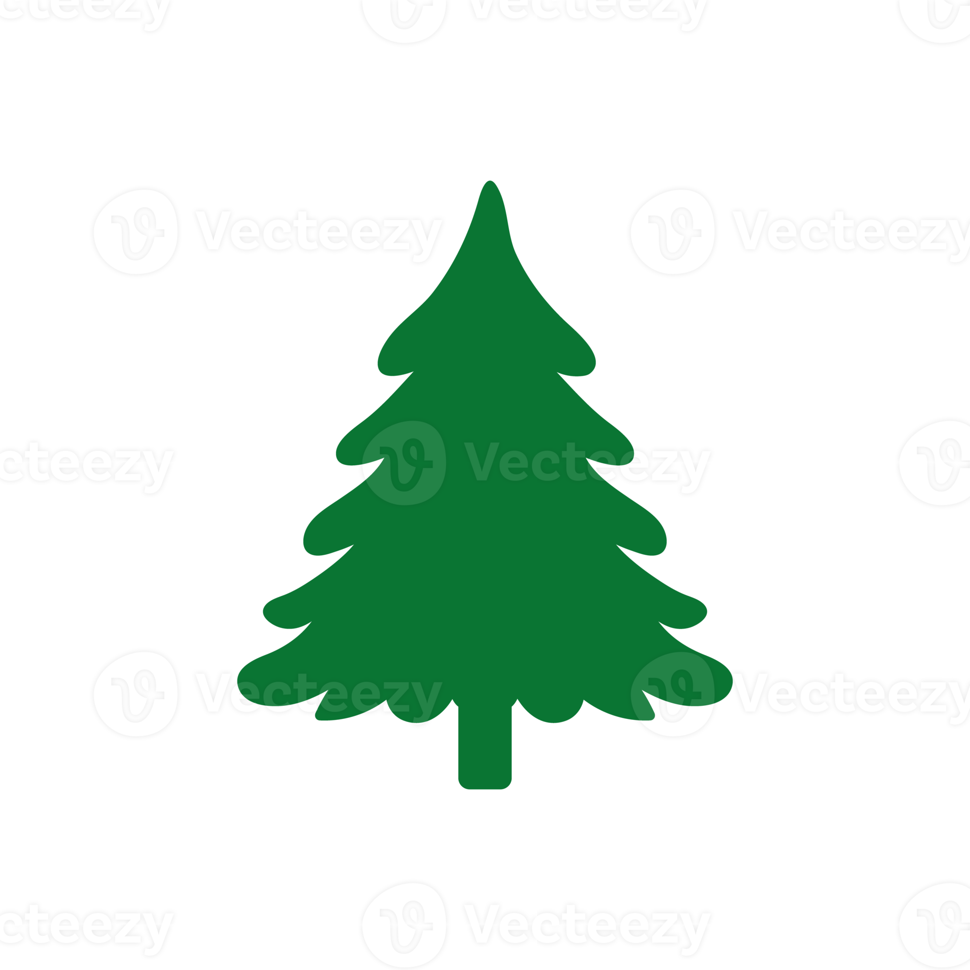 Christmas tree. A pine tree decorated with colorful lights to celebrate