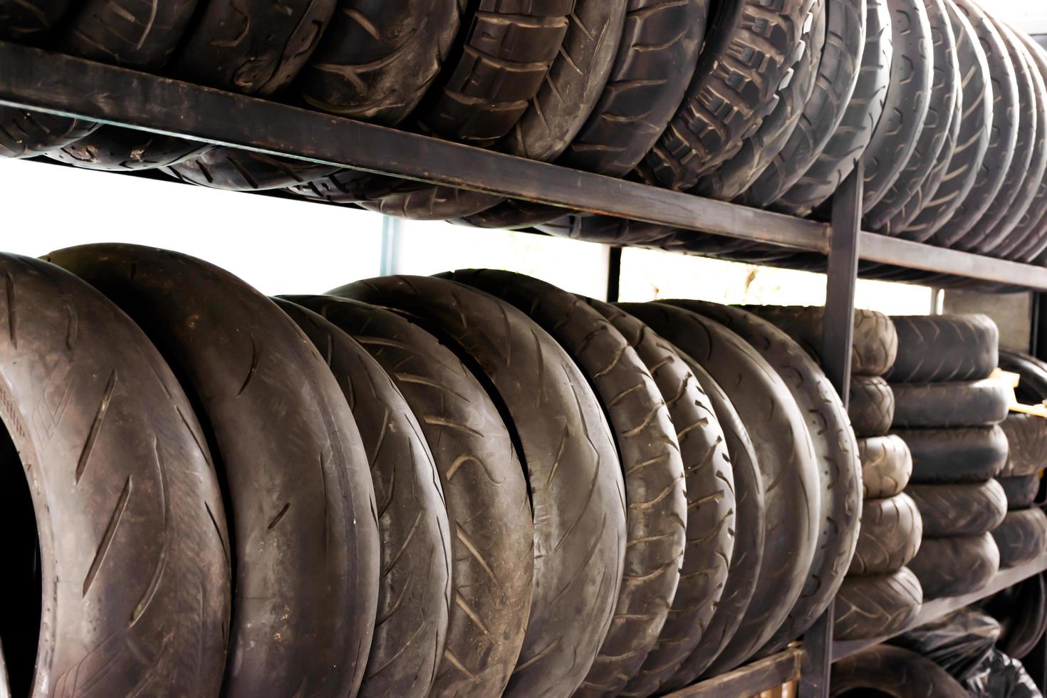 Motorcycle tire shop photo
