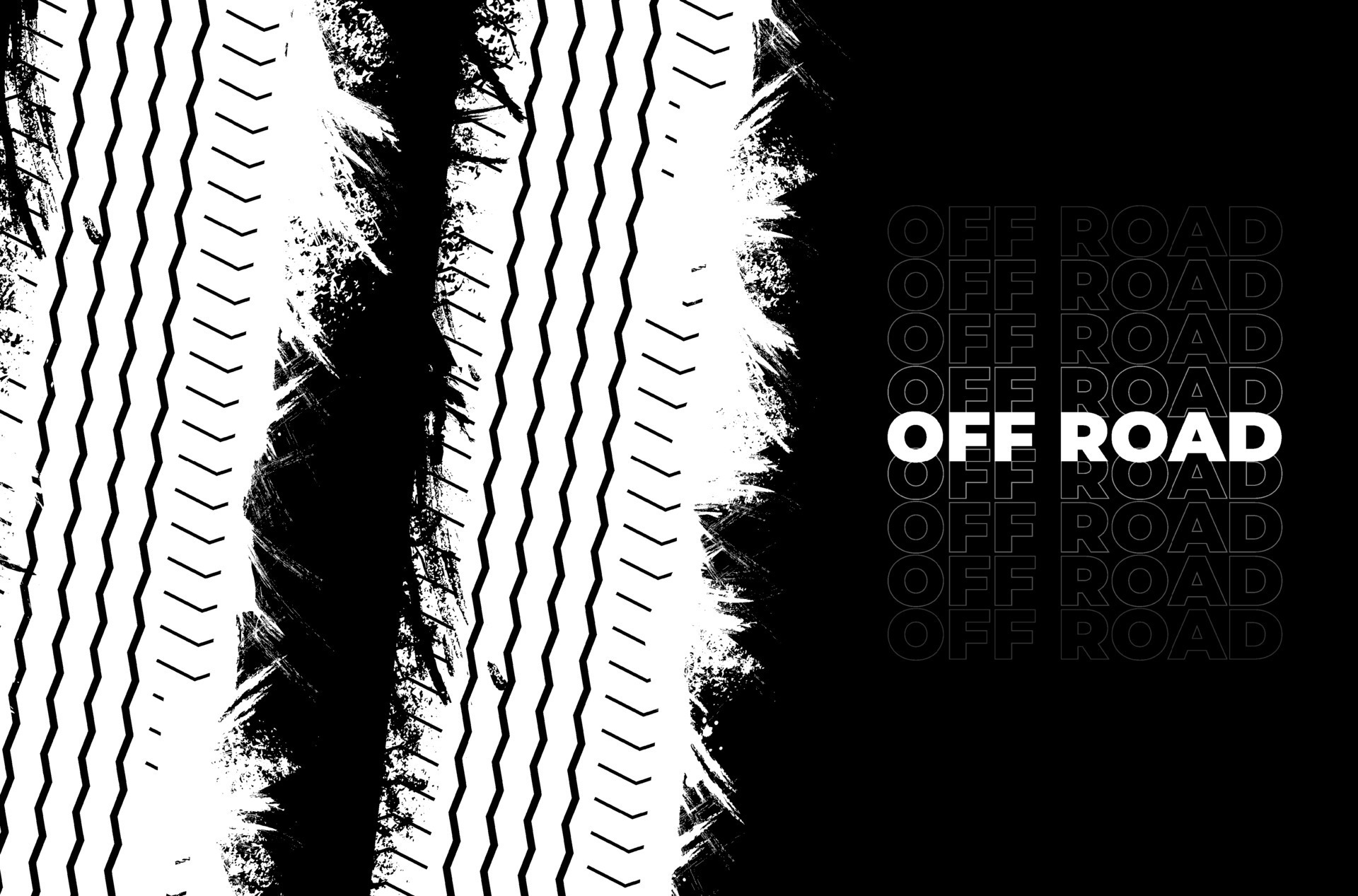 Black off road background vector. Black background off road design with