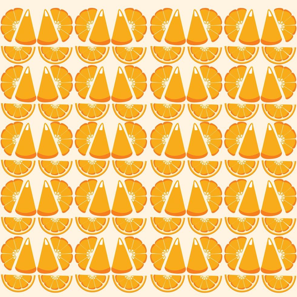 patrón sin costuras naranja vector
