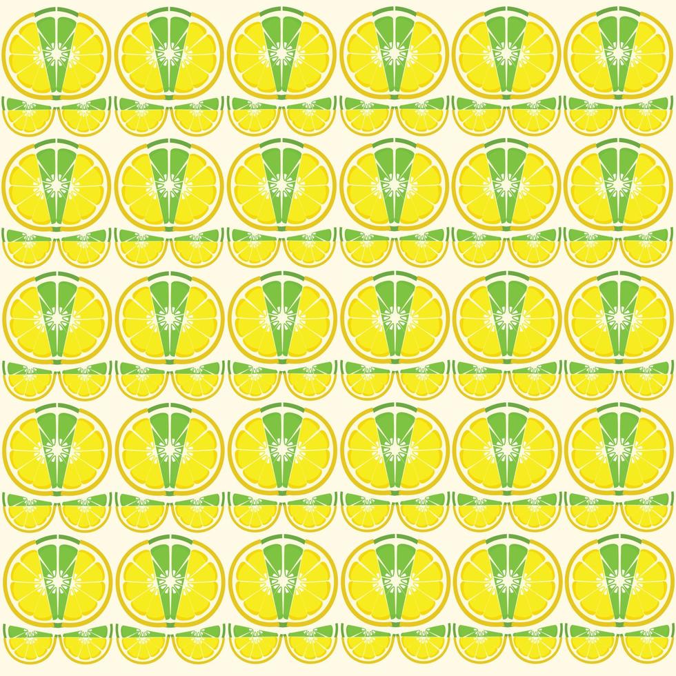 Lemon seamless pattern vector