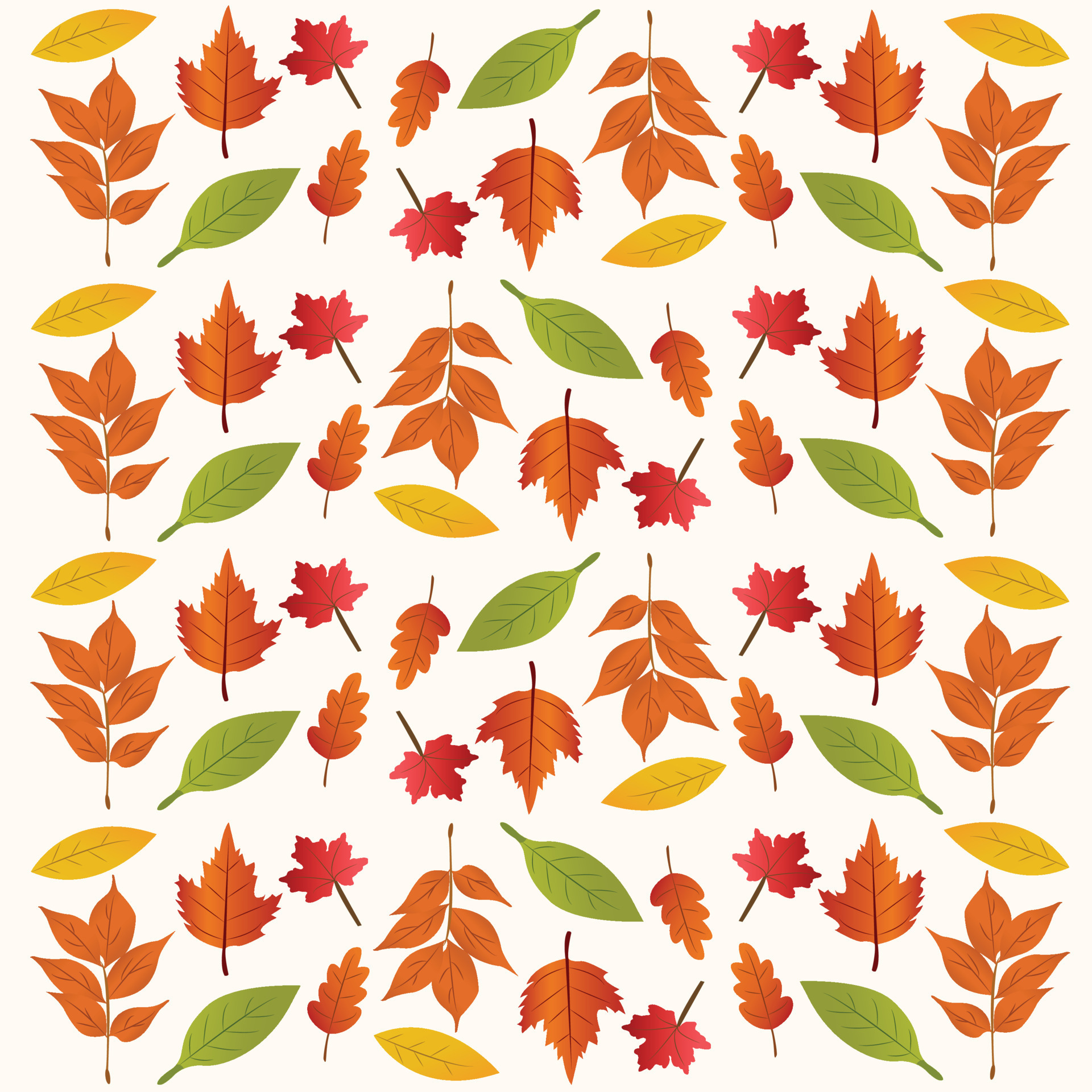 Fall leaves pattern 14538016 Vector Art at Vecteezy