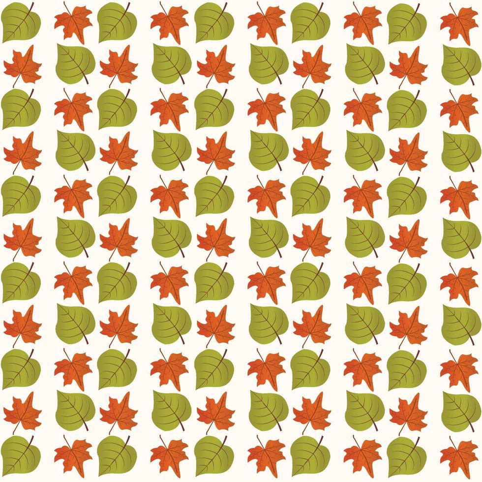 Fall leaves pattern vector