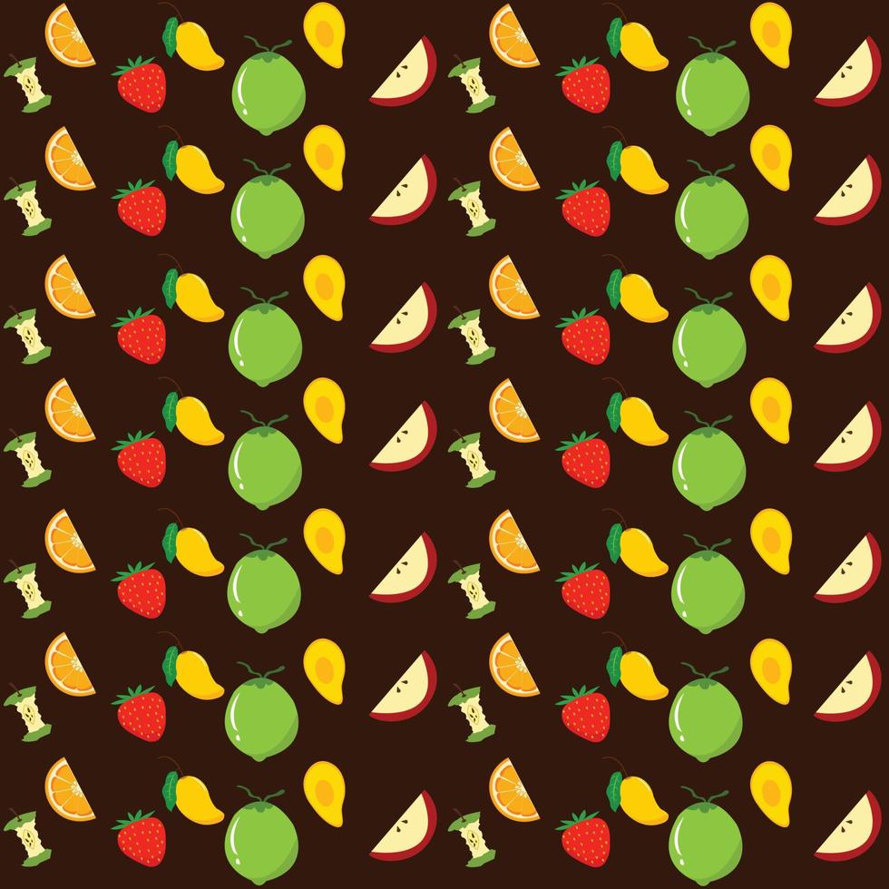Fruit seamless pattern vector