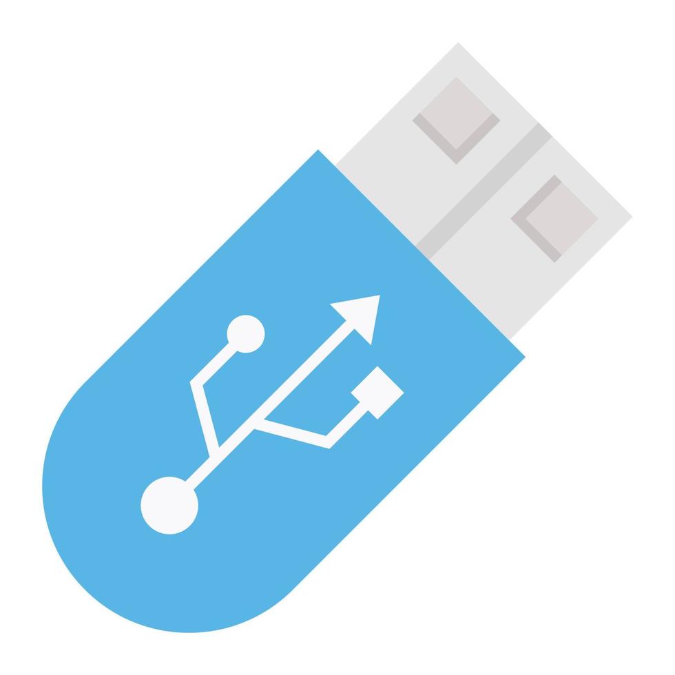 ilustración vectorial usb en un fondo. símbolos de calidad premium. iconos vectoriales para concepto y diseño gráfico. vector