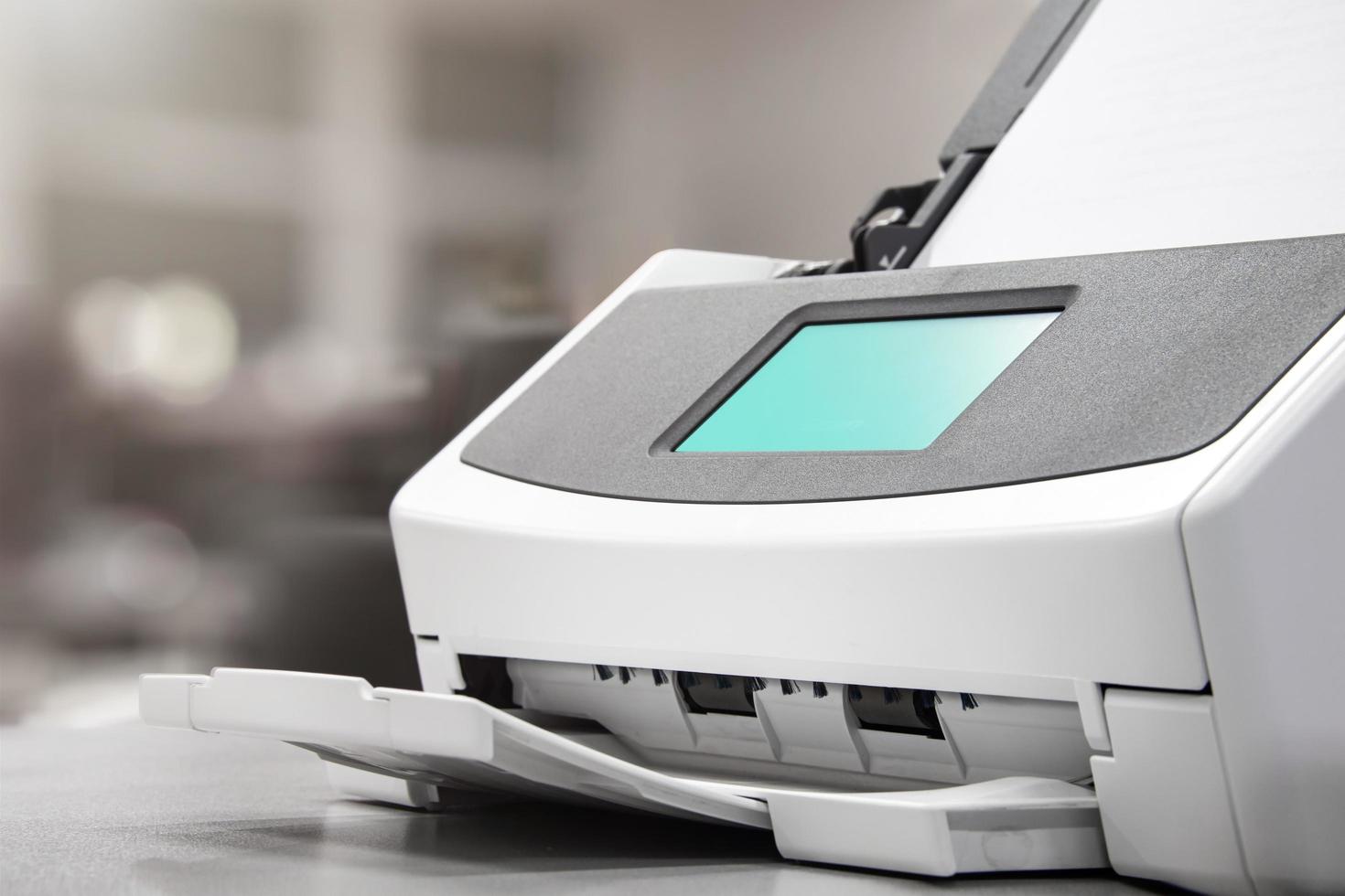 Document scanner. Office scanner. office equipment 14538149 Stock Photo