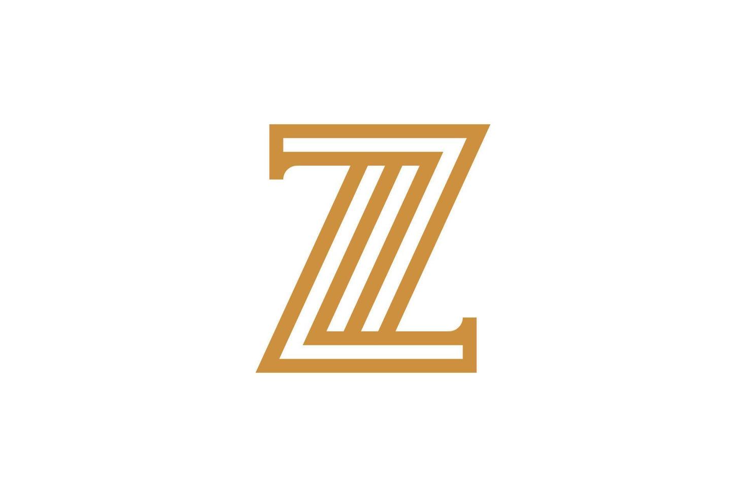 Creative Initial Z Monogram Logo vector