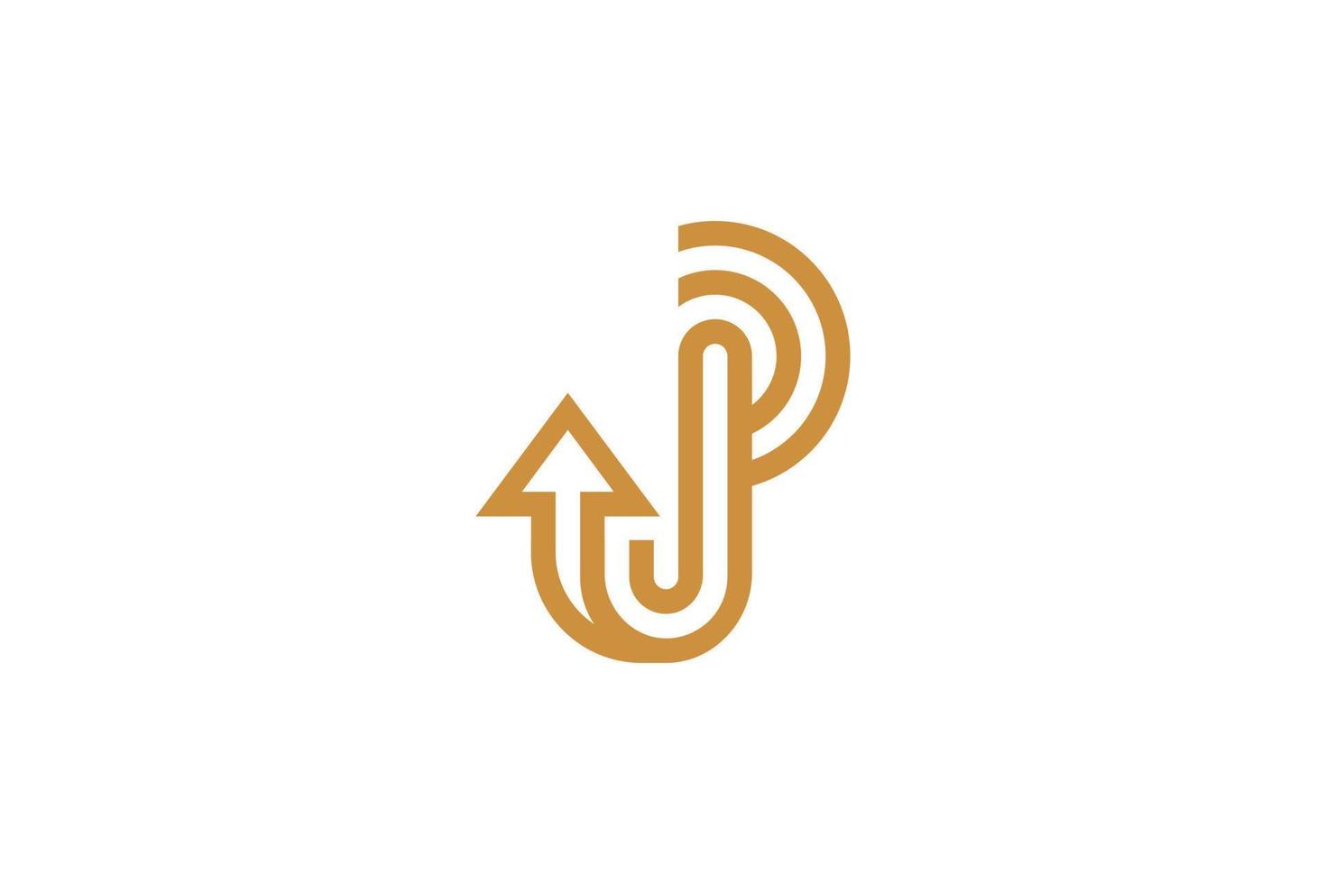 Luxury Letter J Logo vector