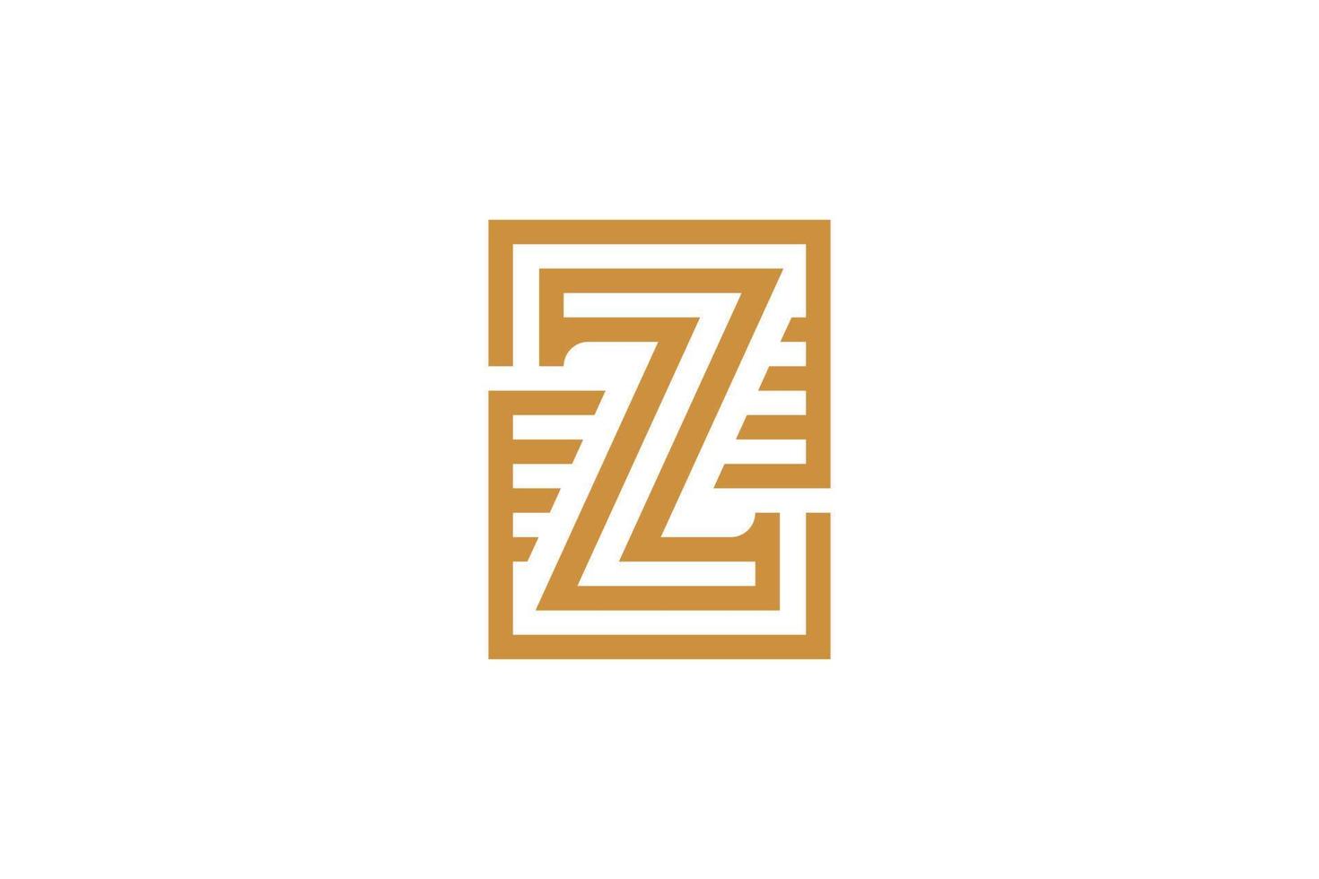Creative Initial Z Monogram Logo vector