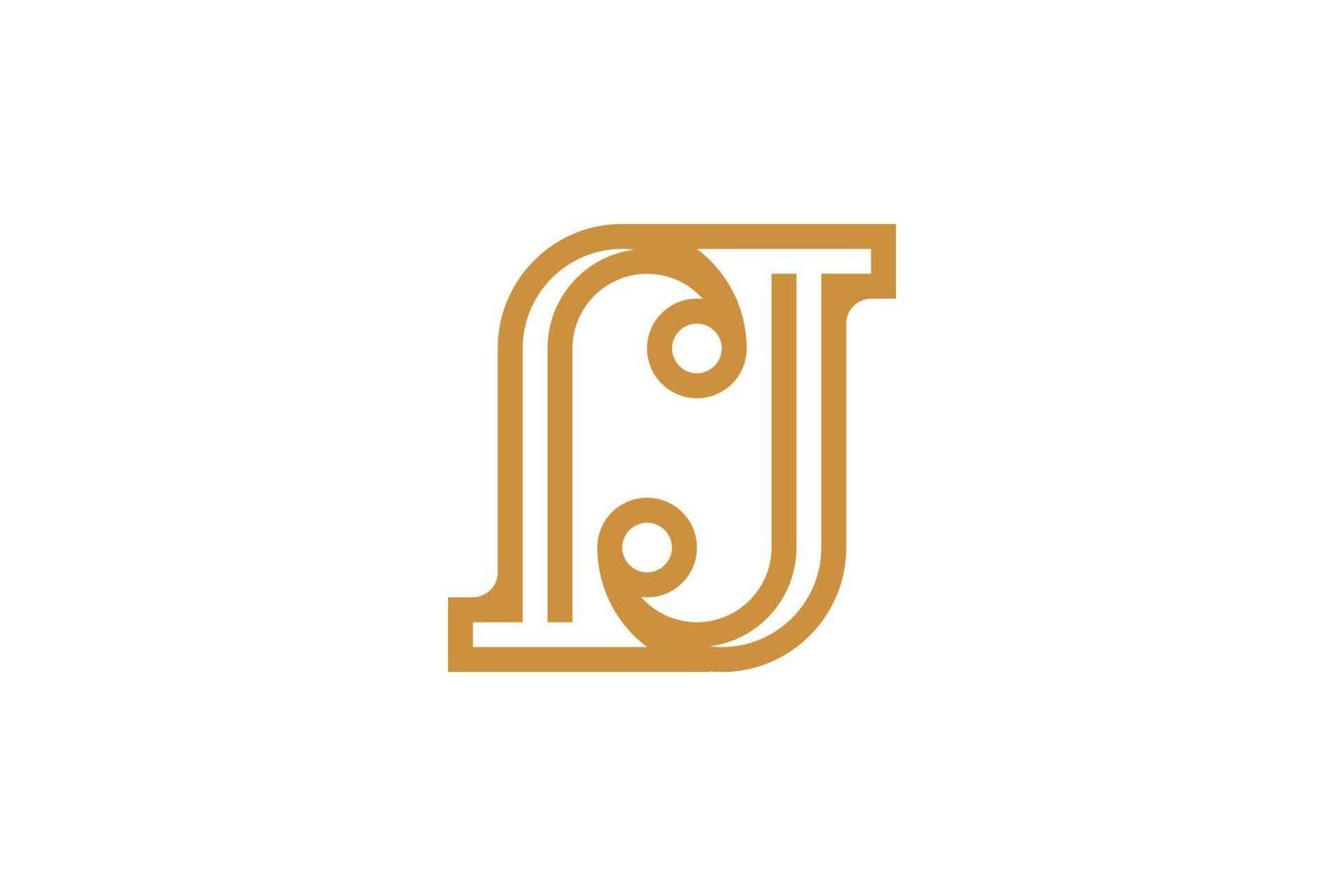 Luxury Letter J Logo vector