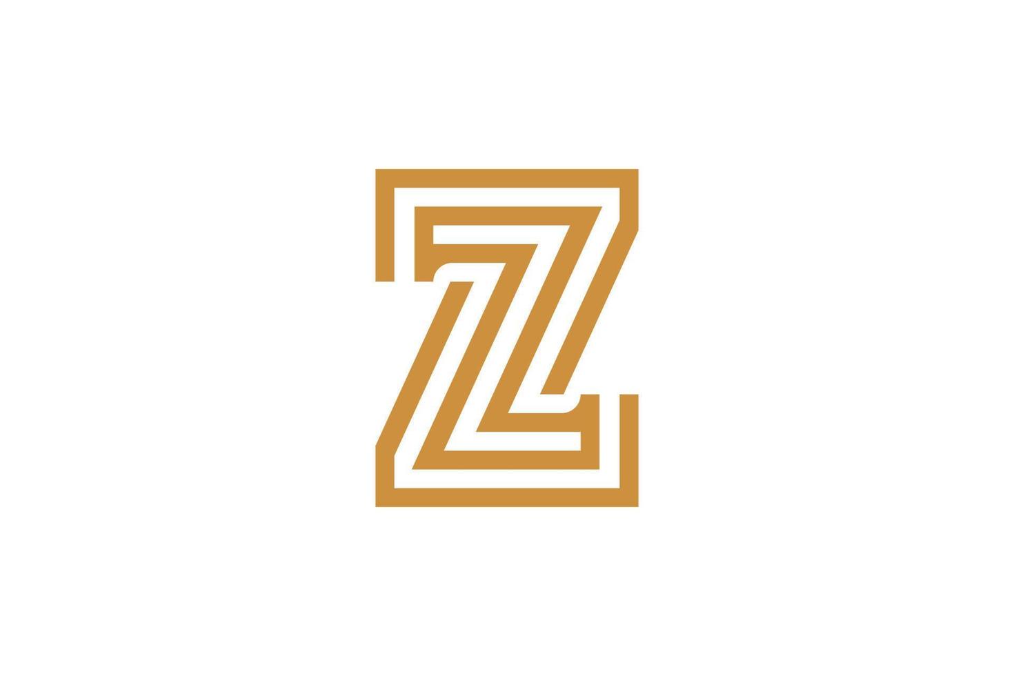 Creative Initial Z Monogram Logo vector