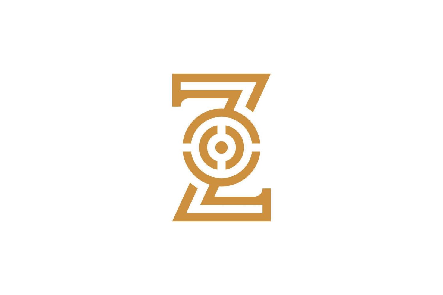 Creative Initial Z Monogram Logo vector