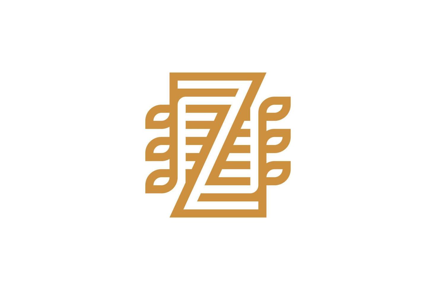 Creative Initial Z Monogram Logo vector