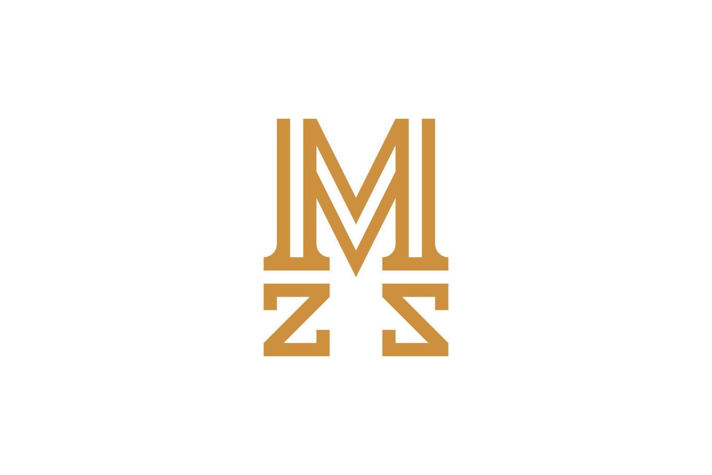 Creative Initial Z Monogram Logo vector