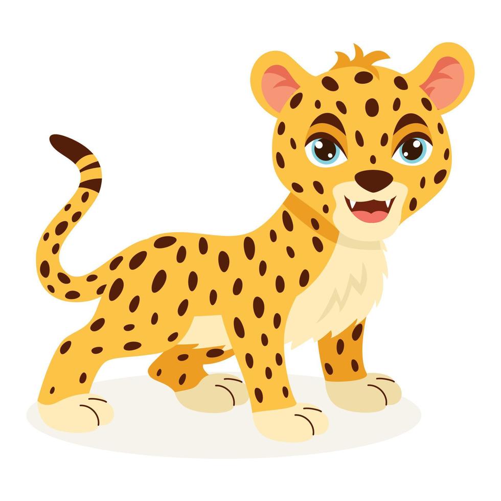 Cartoon Illustration Of A Cheetah 14538449 Vector Art at Vecteezy
