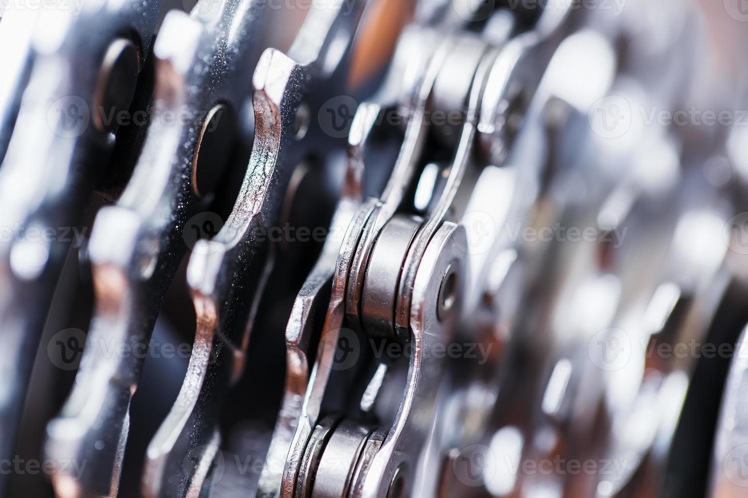 Mountain bike rear cassette macro shot. CARTRIDGE FOR BIKECARTRIDGE. photo