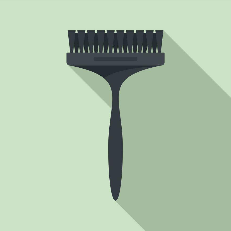 Icono De Vector De Color De Tinte Y Pincel Para El Cabello. Diseño Plano  Ilustraciones svg, vectoriales, clip art vectorizado libre de derechos.  Image 124955021