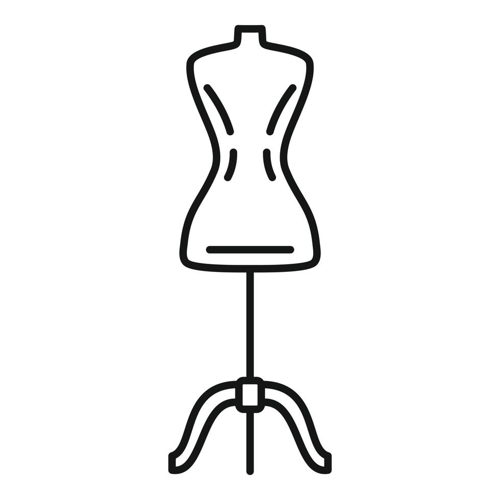 Mannequin icon, outline style vector