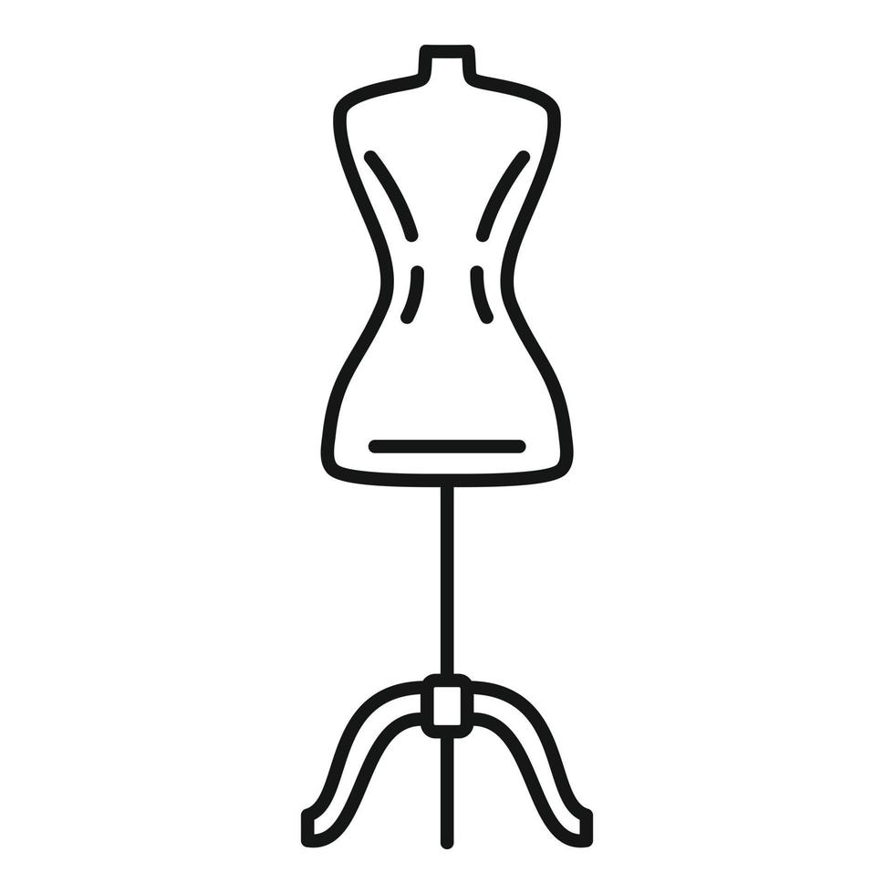 icono de maniquí, estilo de contorno vector