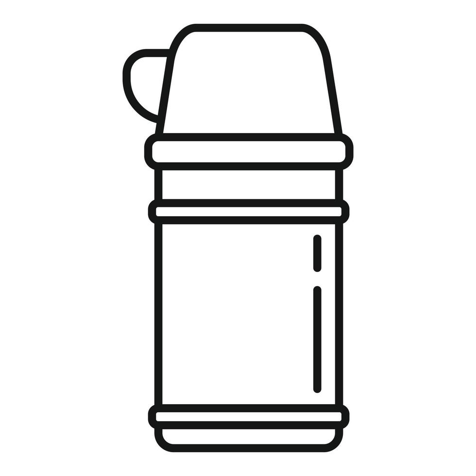 Vacuum insulated container icon, outline style vector