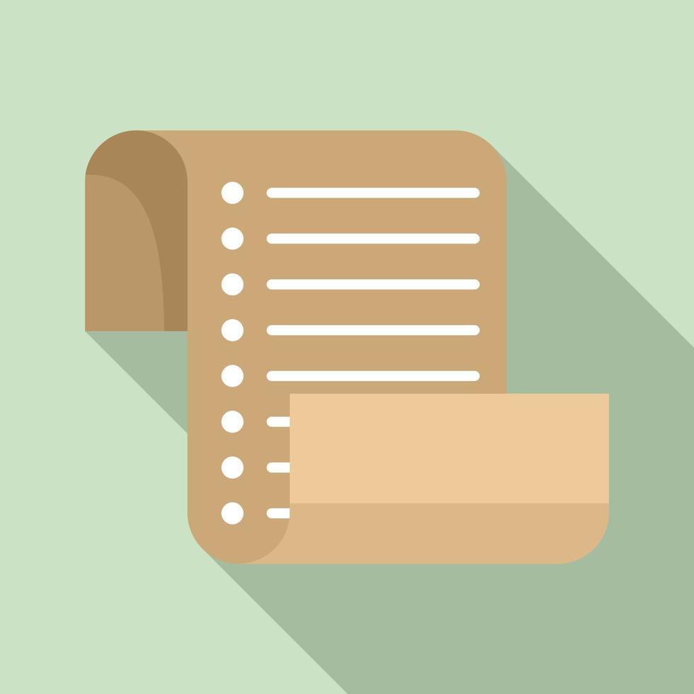 Inventory list icon, flat style vector