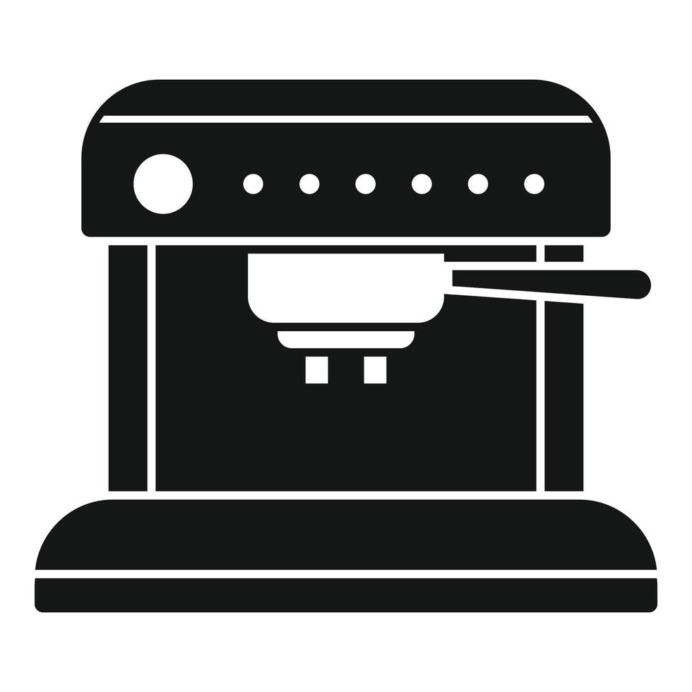 Aeropress coffee machine icon, simple style vector