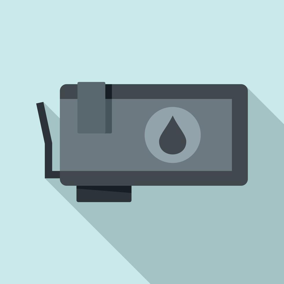 Ink cartridge icon, flat style vector