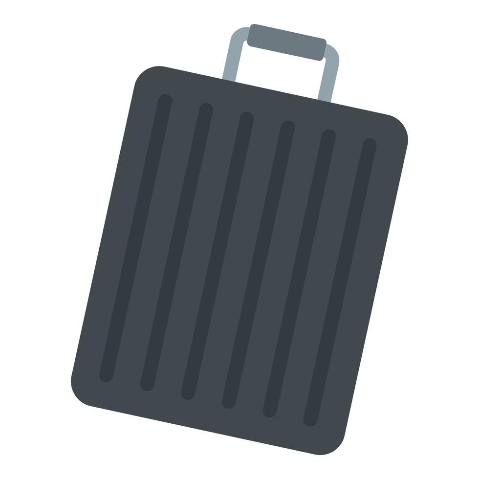 icono de bolsa de viaje, estilo plano vector