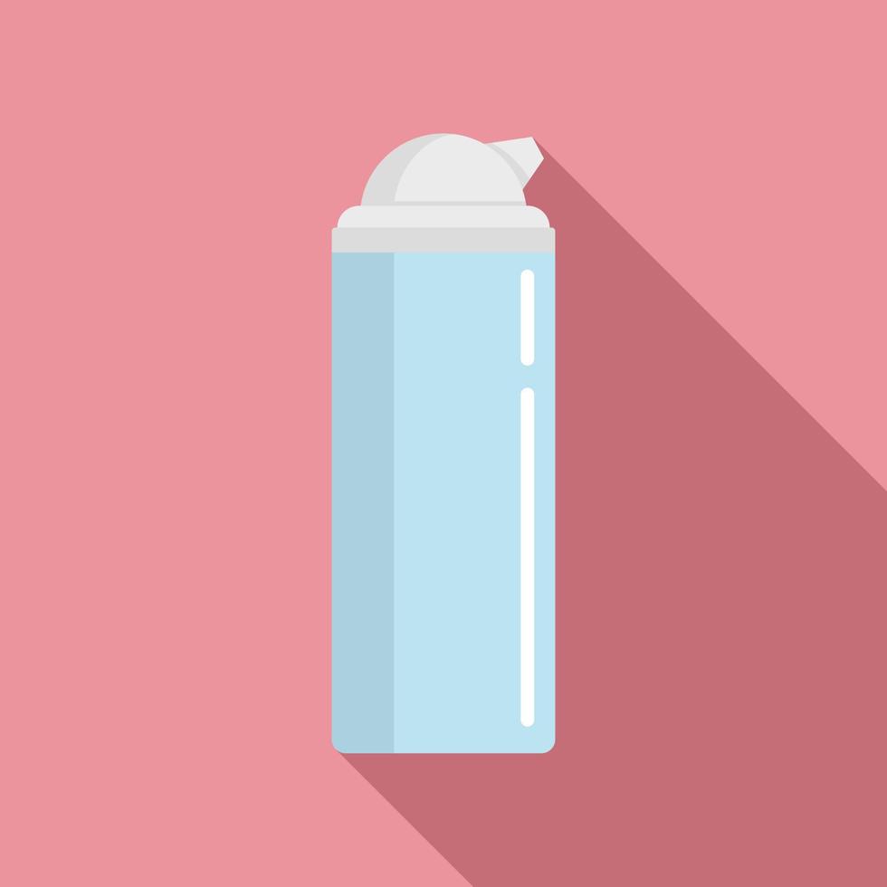 Shaving foam icon, flat style vector