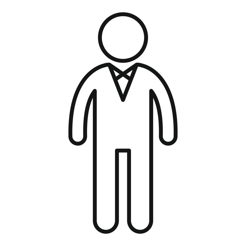 Famous actor icon, outline style vector