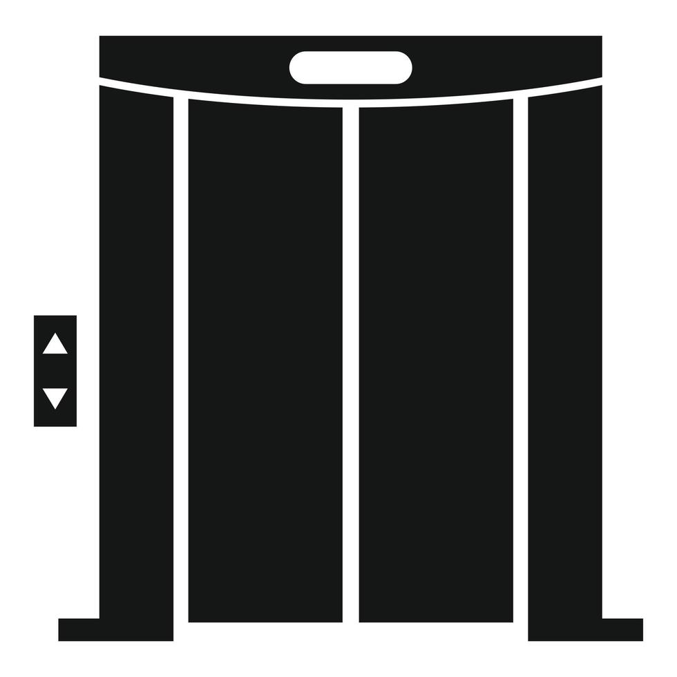 Up elevator icon, simple style vector