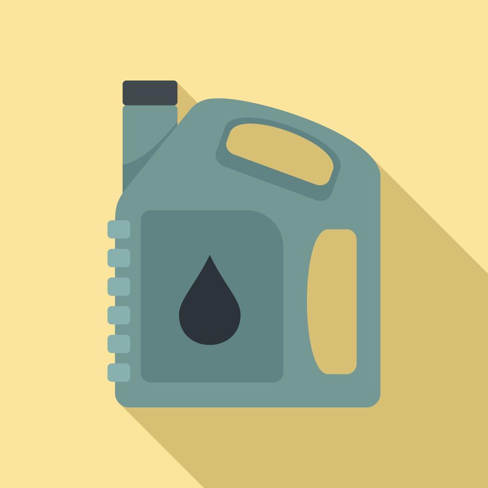 Auto motor oil icon, flat style vector