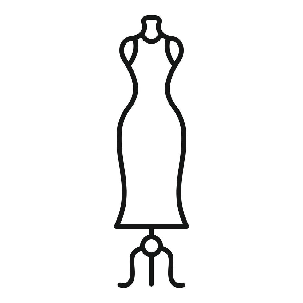 Model mannequin icon, outline style vector